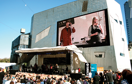 Performance at Federation Square